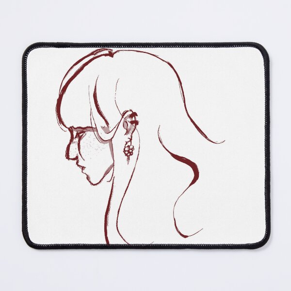 Item preview, Minimalist Girl Profile Line Art - Aesthetic Female Portrait Sketch designed and sold by SvitlanaSolo.