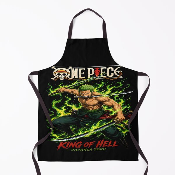 Item preview, King of Hell- Roronoa Zoro - Green Flame -Asura Zoro Aesthetic Design designed and sold by Trinidesigns123.