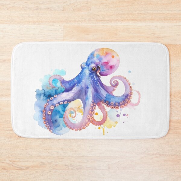 Item preview, Colorful Watercolor Octopus Design designed and sold by BetweenForms.