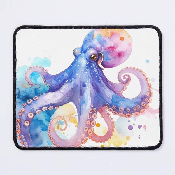 Item preview, Colorful Watercolor Octopus Design designed and sold by BetweenForms.