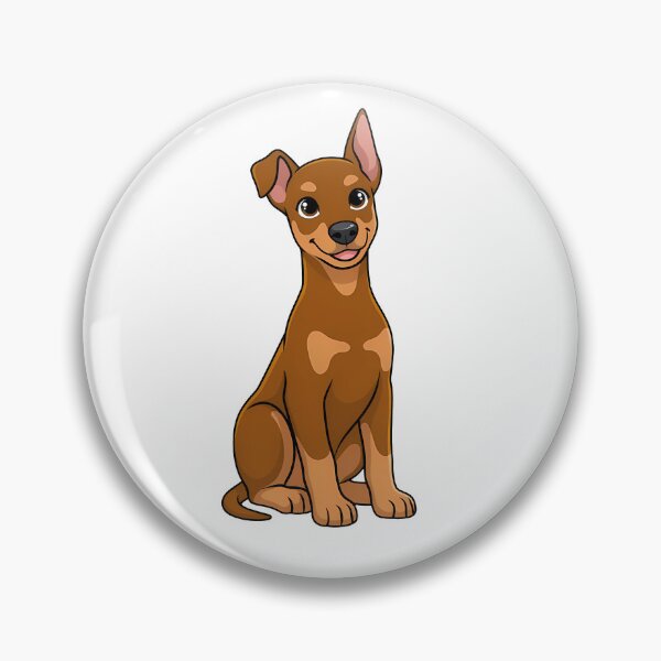 Item preview, Cute Red Doberman Puppy - Natural Ears Chocolate Dobie designed and sold by Jakub  Seweryn.