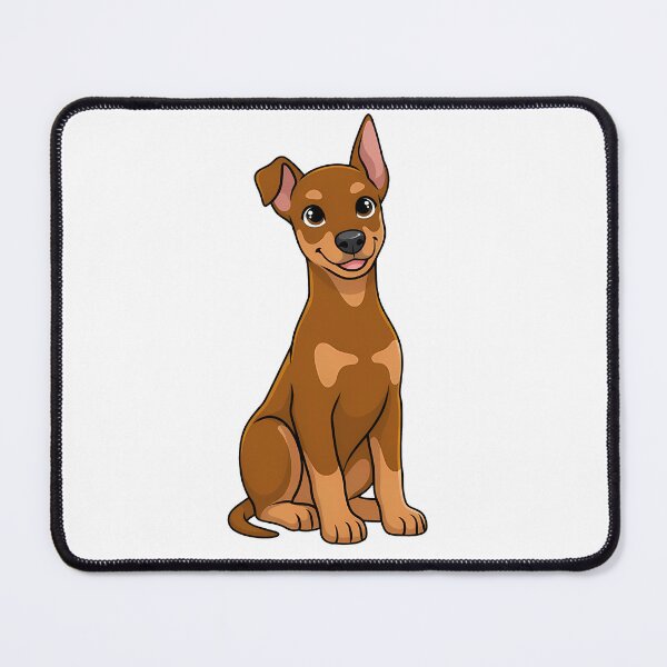 Item preview, Cute Red Doberman Puppy - Natural Ears Chocolate Dobie designed and sold by Jakub Seweryn.
