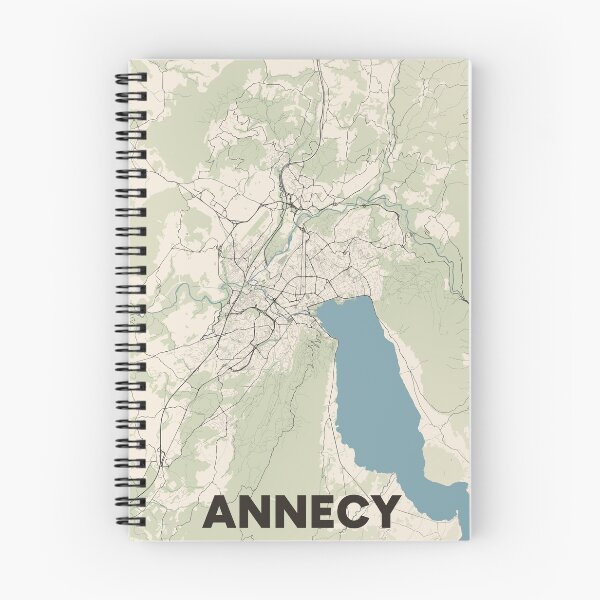 Item preview, Annecy Map designed and sold by MapsNerd.