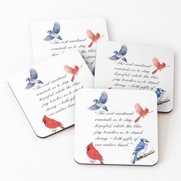 Item preview, Birds Cardinal and Blue Jay designed and sold by wojtas90.
