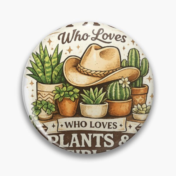 Item preview, Just a Girl Who Loves Plants & Cowgirl Hats – Western Botanical Design designed and sold by Bismillah-Najah.