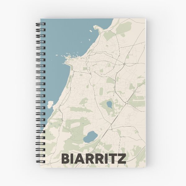 Item preview, Biarritz Map designed and sold by MapsNerd.