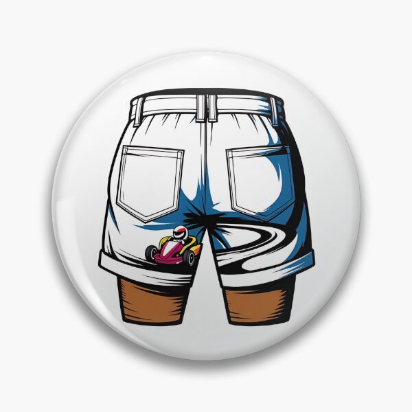 Item preview, Enter At Your Own Risk Go Kart Racing Shorts Funny Meme  designed and sold by RareVisuals.