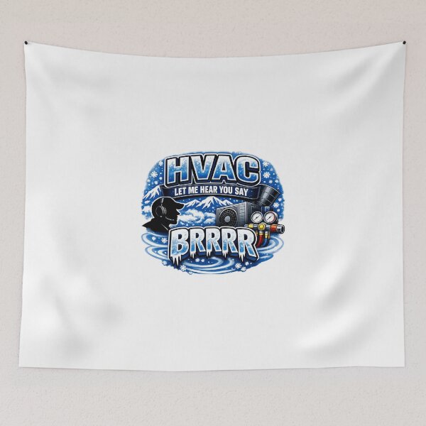 Item preview, HVAC "Let Me Hear You Say BRRRR" - Funny Cooling Tech Design for HVAC Pros designed and sold by FrozenHeat97.