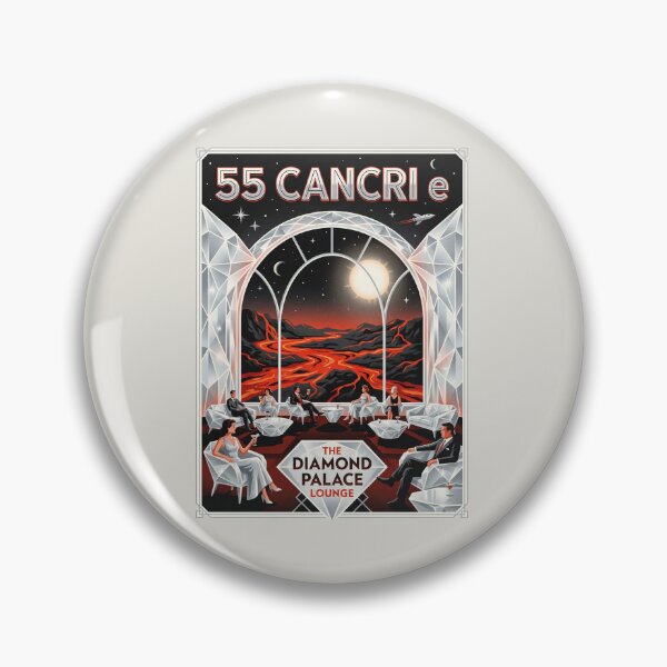 Item preview, 55 Cancri e Retro NASA Travel Poster Diamond Palace designed and sold by RetroRewind Studio.