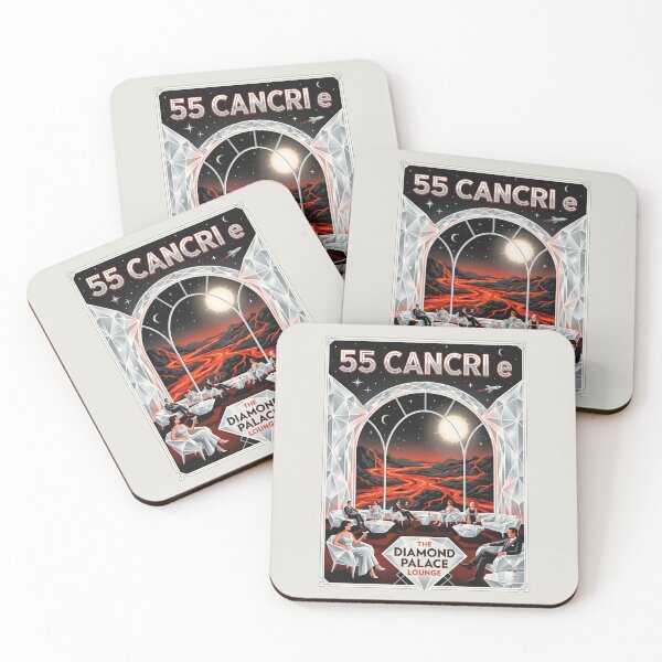 Item preview, 55 Cancri e Retro NASA Travel Poster Diamond Palace designed and sold by RetroRewind Studio.