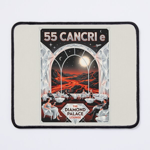Item preview, 55 Cancri e Retro NASA Travel Poster Diamond Palace designed and sold by RetroRewind Studio.