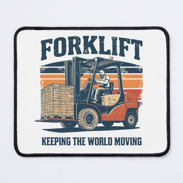Item preview, Forklift Keeping The World Moving designed and sold by RetroNibylander.