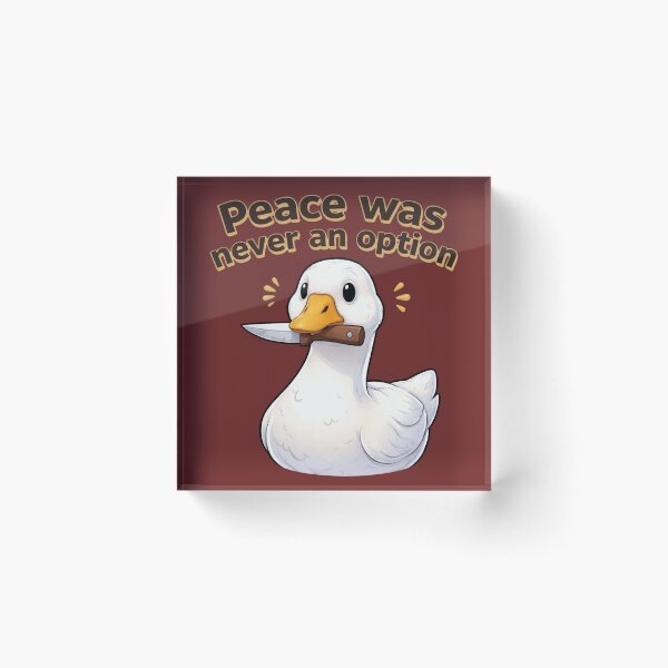 Item preview, Funny Goose Peace Was Never An Option Meme designed and sold by BarkAndArt.