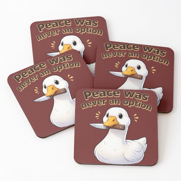 Item preview, Funny Goose Peace Was Never An Option Meme designed and sold by BarkAndArt.