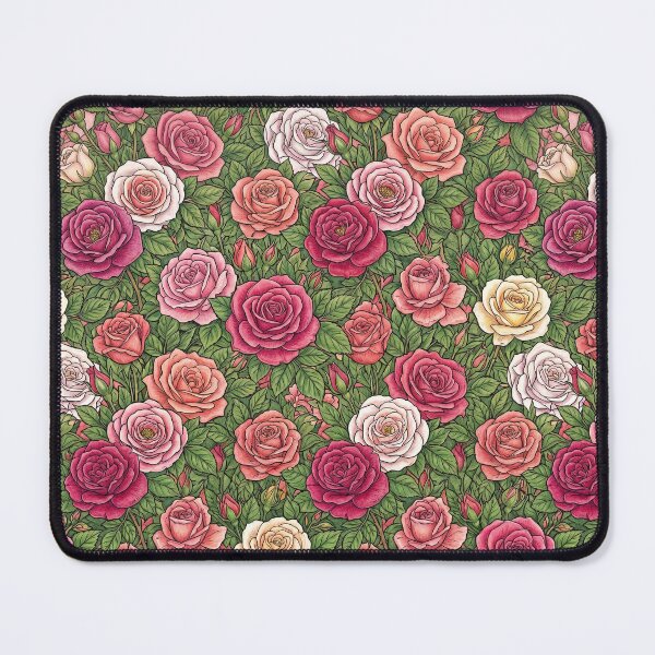 Item preview, Lush Colored Pencil Rose Garden Pattern designed and sold by SYCESTORE.