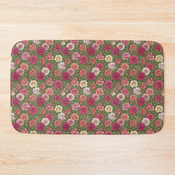 Item preview, Lush Colored Pencil Rose Garden Pattern designed and sold by SYCESTORE.