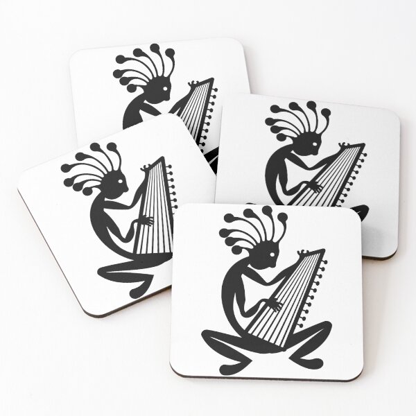 Item preview, Illustration of a Zither Player in the Style of an Antique Artistic Engraving designed and sold by Keltoi-art.