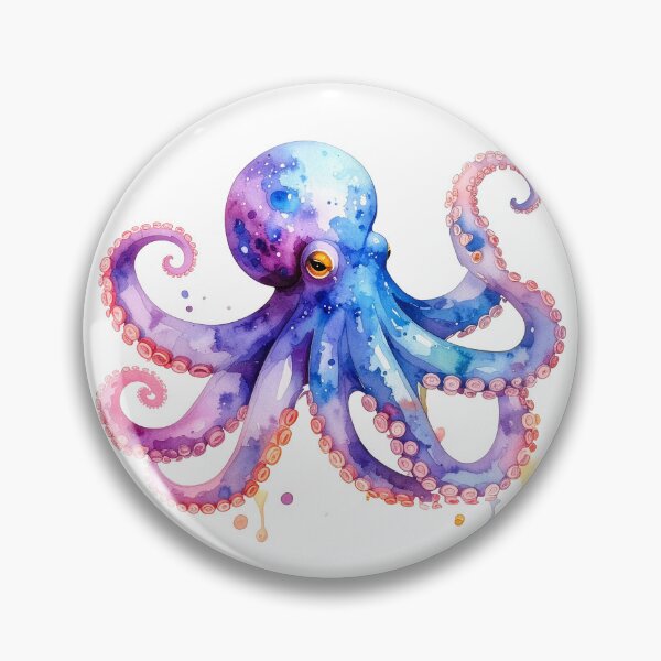 Item preview, Blue Purple Octopus Design designed and sold by BetweenForms.