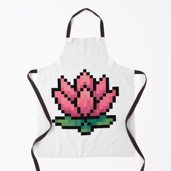 Item preview, Pixel Art Lotus Flower Print | Retro Gaming Floral Design | Cute 8 Bit Botanical Gift designed and sold by The-SilentPlace.