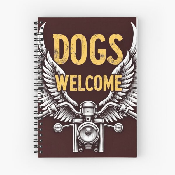Item preview, Dogs Welcome Biker Wings T-Shirt Rock Dog Lover Gift designed and sold by barbastyle.