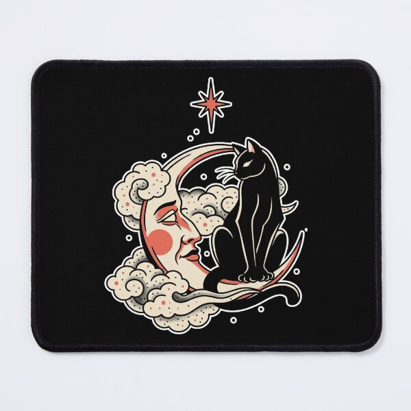 Item preview, Moon with cat tarot designed and sold by Mario-Mora-Art.