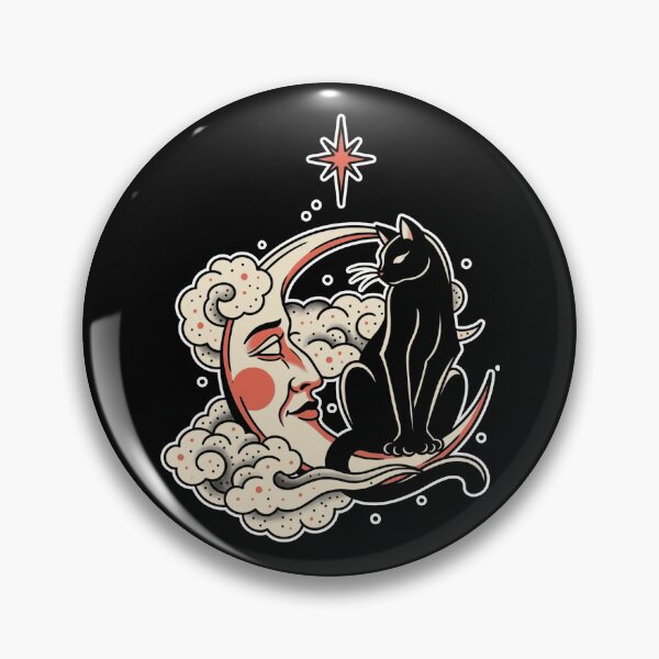 Item preview, Moon with cat tarot designed and sold by Mario-Mora-Art.