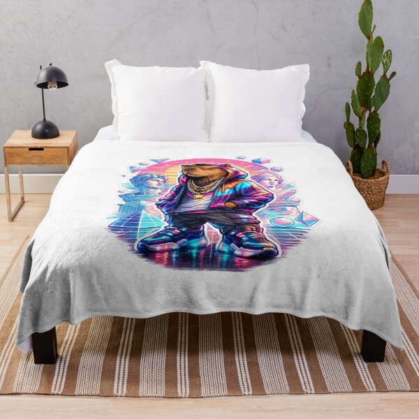 Item preview, Vaporwave Capybara Digital Dream Aesthetic designed and sold by NovaMoodCo.