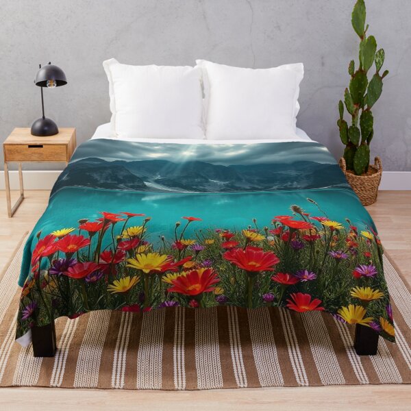 Item preview, Dramatic Sun Rays Over Mountain Lake designed and sold by IntelliMindDesigns.