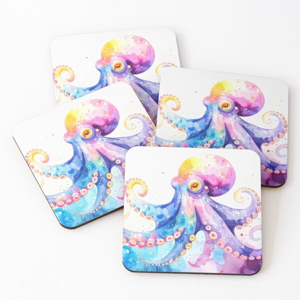 Item preview, Watercolor Pastel Octopus Design designed and sold by BetweenForms.