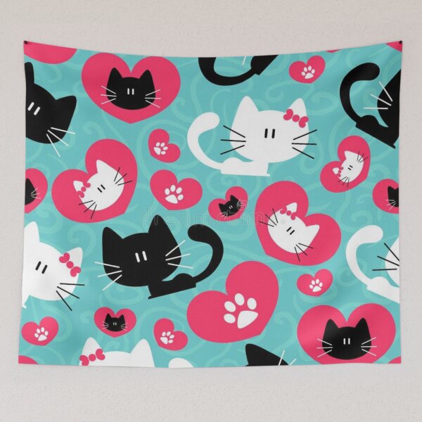 Item preview, cats designed and sold by pksart1.