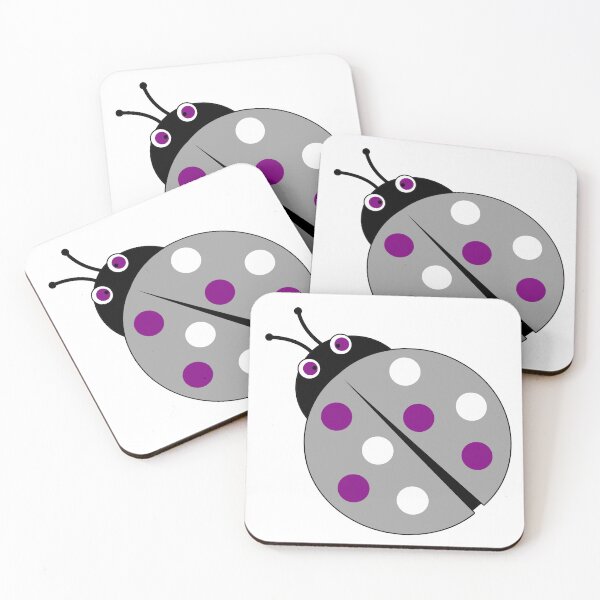 Item preview, Asexual Ladybug designed and sold by Inked Notebook.