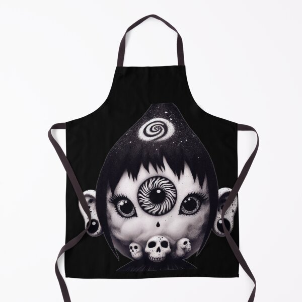 Item preview, Third Eye Gothic Doll with Galaxy Hair and Skulls designed and sold by LujziWorld.