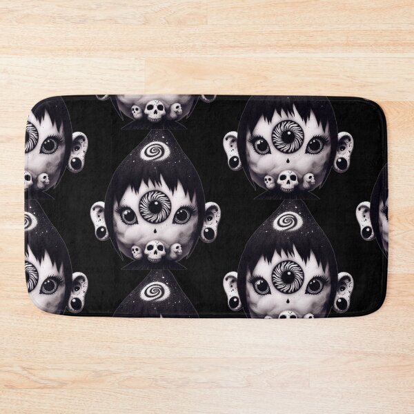 Item preview, Third Eye Gothic Doll with Galaxy Hair and Skulls designed and sold by LujziWorld.