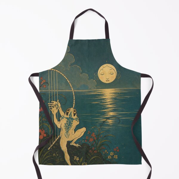 Item preview, Innamorrato della Luna - In Love with the Moon by Antonio Rubino - Moon Frog Art Nouveau Fantasy Illustration for Whimsical Art Lovers designed and sold by RickE.