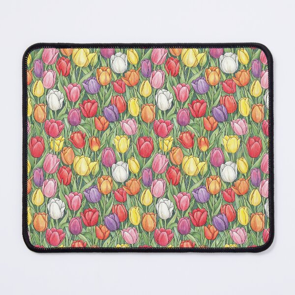 Item preview, Lush Colored Pencil Tulip Garden Pattern designed and sold by SYCESTORE.