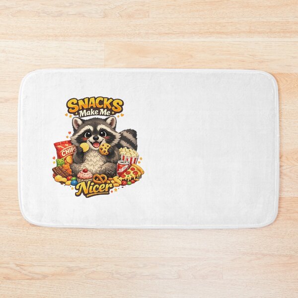 Item preview, Snacks Make Me Nicer - Funny Raccoon Trash Panda Graphic designed and sold by FANTASYoDarknes.