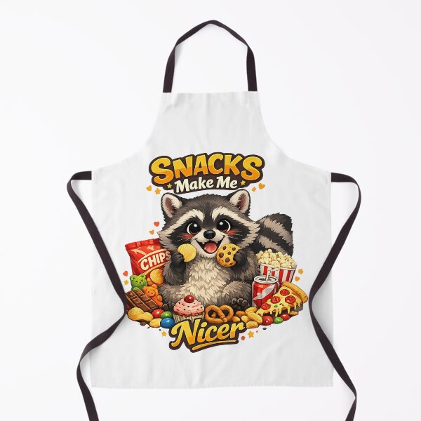 Item preview, Snacks Make Me Nicer - Funny Raccoon Trash Panda Graphic designed and sold by FANTASYoDarknes.