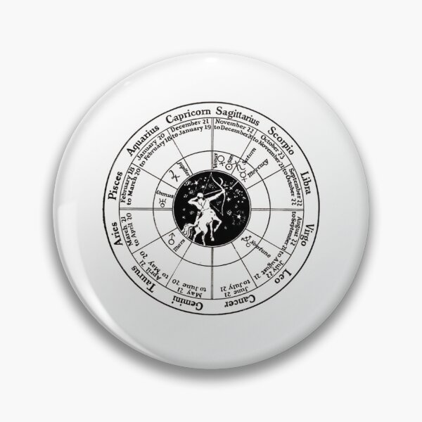 Item preview, Vintage Zodiac Chart Astrology Wheel Gothic Occult Art designed and sold by Lilith.3x313 Vault.