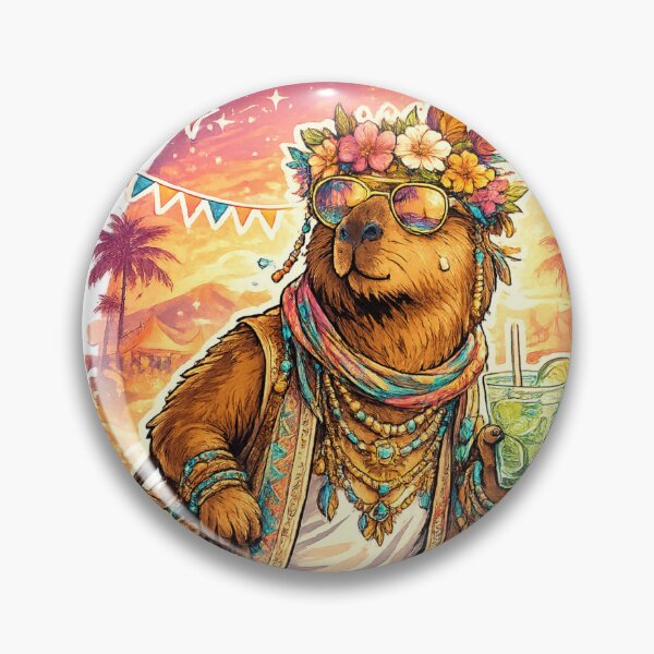 Item preview, Festival Capybara Desert Music Vibes designed and sold by NovaMoodCo.