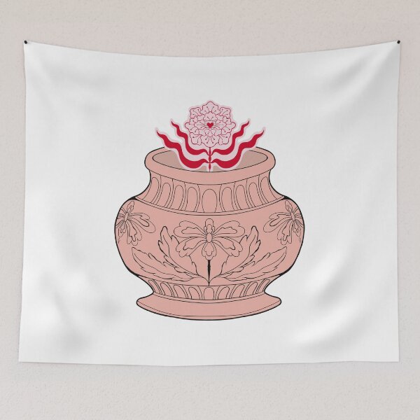 Item preview, Pink ceramic vase designed and sold by Elifndz.