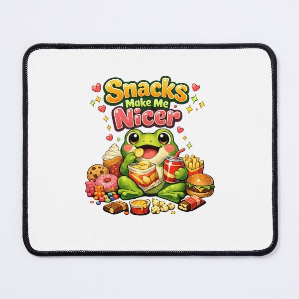 Item preview, Snacks Make Me Nicer - Funny Frog Phrog Food Meme designed and sold by FANTASYoDarknes.