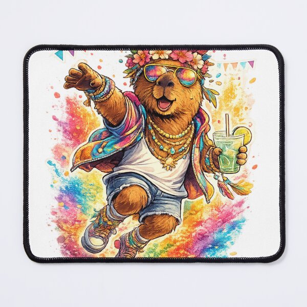 Item preview, Color Splash Capybara Festival Celebration designed and sold by NovaMoodCo.