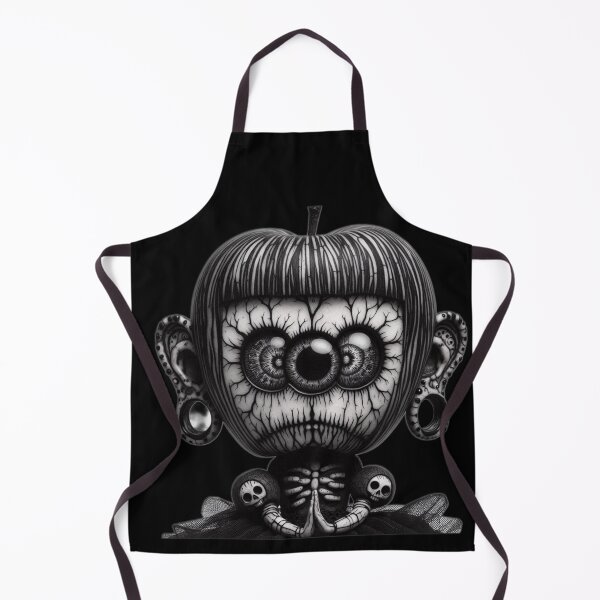 Item preview, Dark Apple Head Monster Skeleton Doll with Creepy Veins designed and sold by LujziWorld.