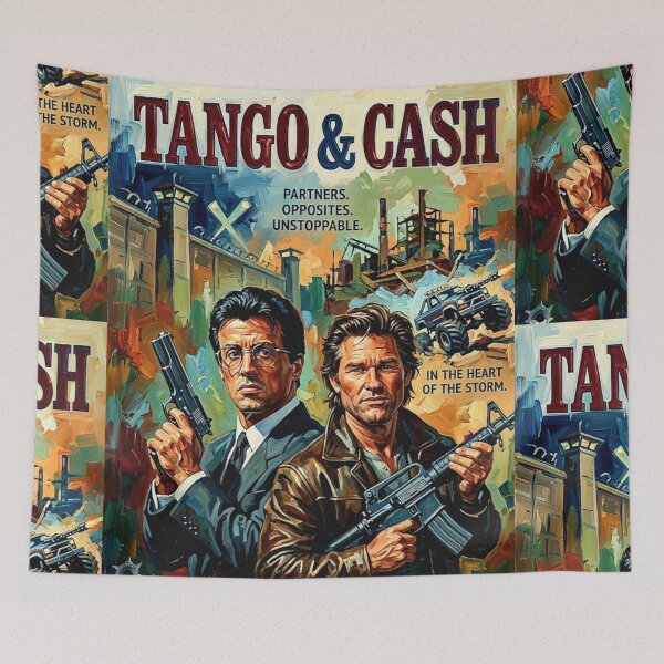 Item preview, Partners. Opposites. Unstoppable. – Tango & Cash Fine Art Print designed and sold by Art's Diner.