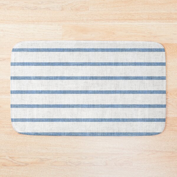 Item preview, Classic Blue Horizontal Textured Stripe designed and sold by LoveAlways-AEP.
