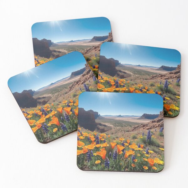 Item preview, Desert Poppy Field Southwest Landscape designed and sold by IntelliMindDesigns.