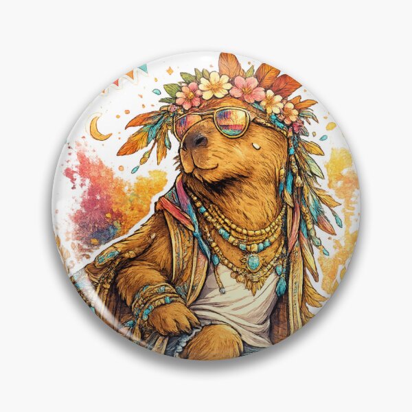 Item preview, Boho Capybara Free Spirit Energy designed and sold by NovaMoodCo.