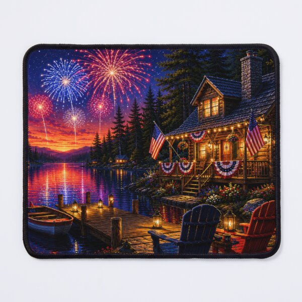 Item preview, 4th of July Lakeside Retreat designed and sold by jgvisualarts.