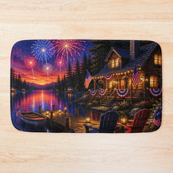 Item preview, 4th of July Lakeside Retreat designed and sold by jgvisualarts.
