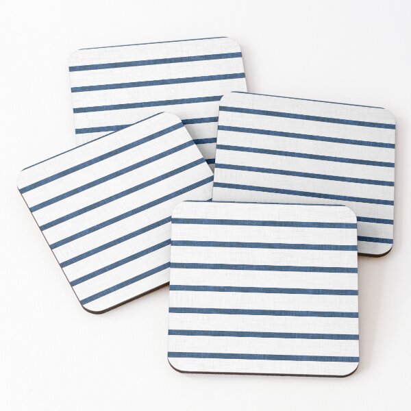 Item preview, Classic Navy Blue Horizontal Textured Stripe designed and sold by LoveAlways-AEP.